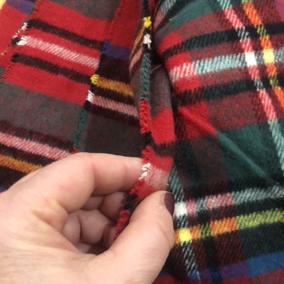 Nido Notte NEW Red Plaid Blanket Made in Italy - Picture 7 of 7